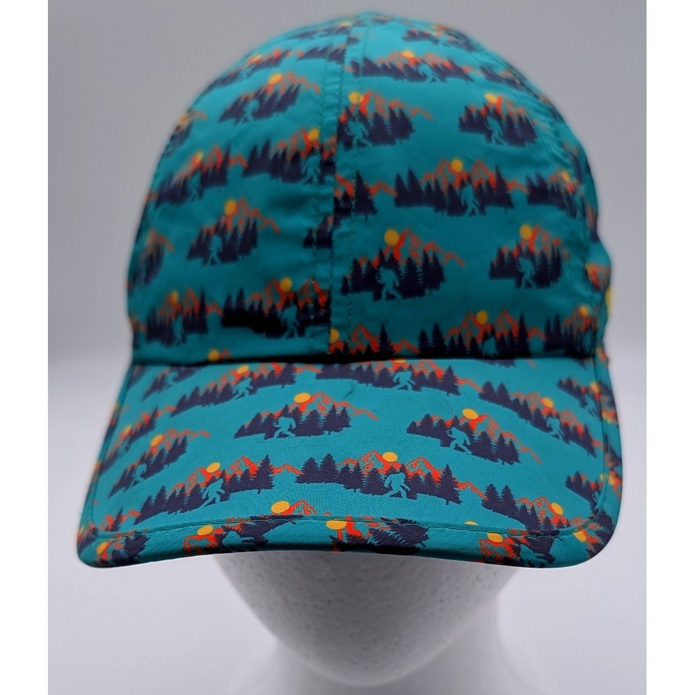 Sprints Bigfoot Mountain Running Hat Teal Adjustable Performance Mesh Cap OSFM